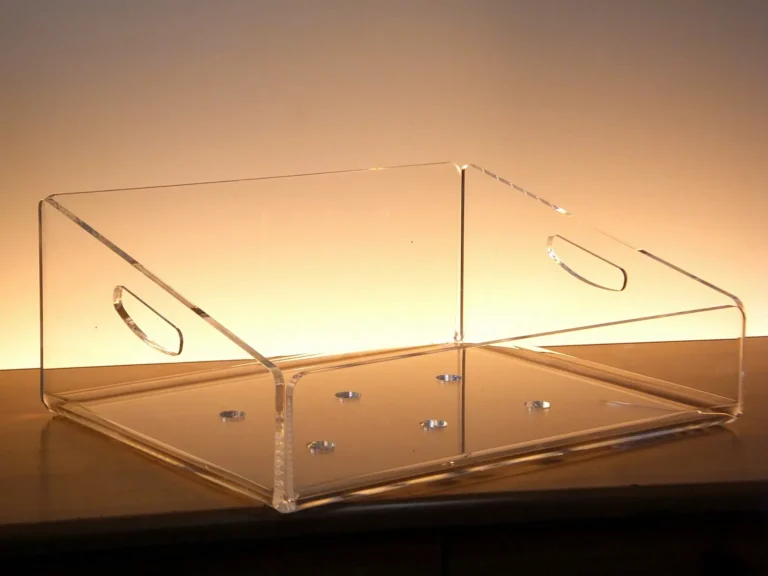 Cesta per il pane in plexiglass trasparente
